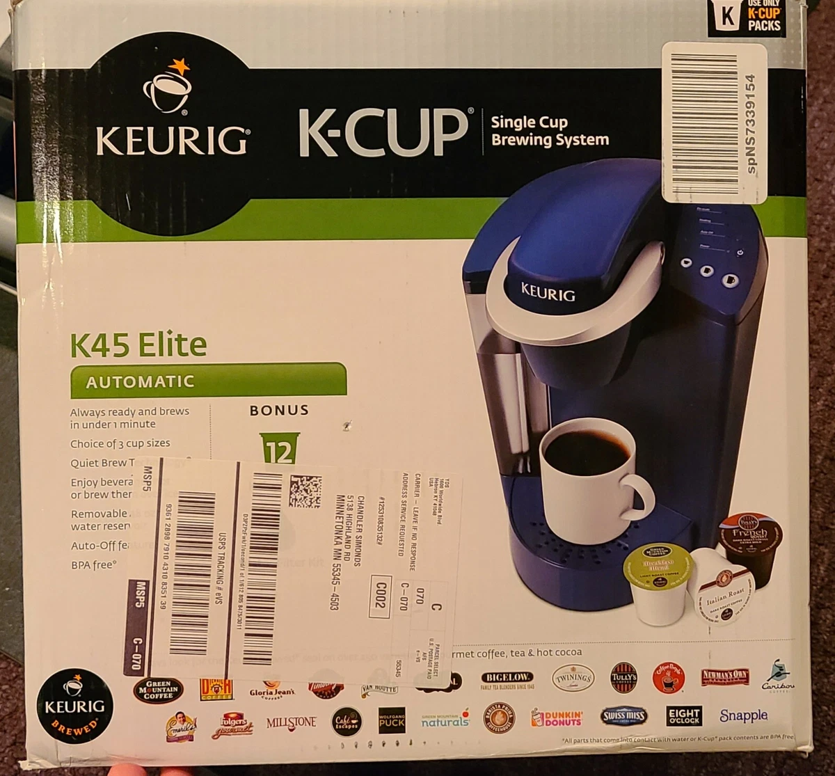 K45 keurig top