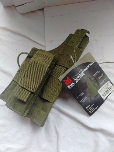 Fox tactical large frame ambidextrous belt holster olive drab left or right new - Picture 2 of 5