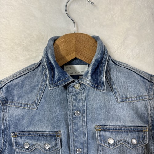 Crewcuts J Crew Denim Jean Jacket Girls 4/5 Button Up - Picture 7 of 17