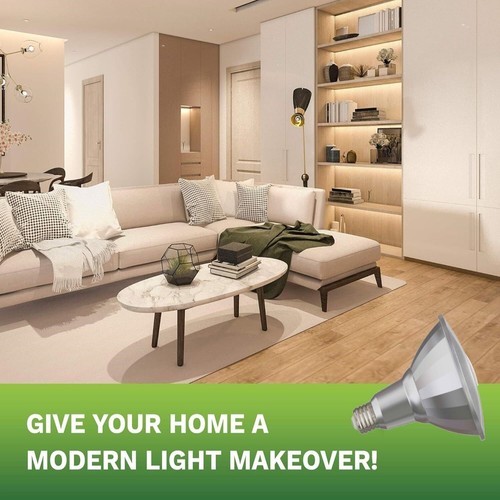 4Pack PAR38 Outdoor LED Flood Wet Light Bulb, 15W (120W), 3000K, E26 - Picture 3 of 5