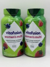 2 X Vitafusion Women’s Multi Gummy Vitamins 150 Count Each Berry Exp 03/26