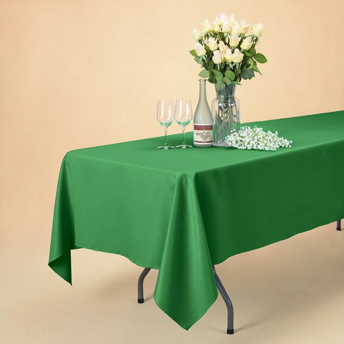 Rectangle Polyester Tablecloth 200GSM Wedding Event Party Banquet Tableware - Picture 47 of 50