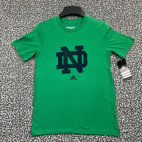Notre Dame Fighting Irish Shirt Youth Medium 10-12 Adidas Short Sleeve New M