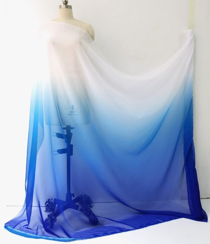 Tessuto chiffon 30d 39 pollici x 58 pollici per abito tessuto 2 tonalità per matrimonio ballo - Foto 11 di 16