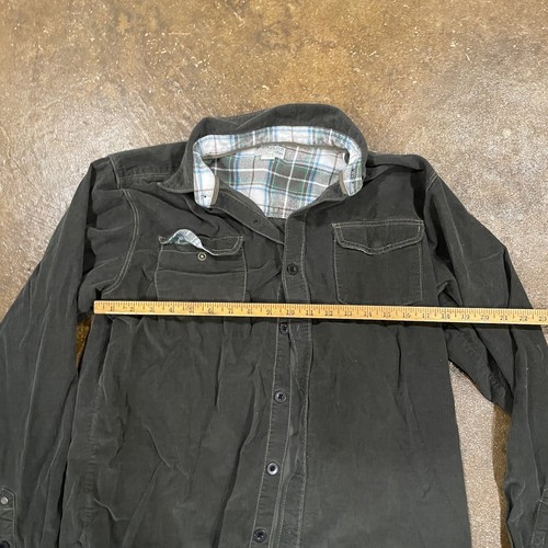 Vintage HONOLUA Corduroy Thin Shirt jacket Shacket Green Men’s Size Small - Picture 3 of 7