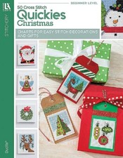 Cross Stitch Pattern Book 50 QUICKIES For CHRISTMAS ~ Ornaments, Tags, Decor +