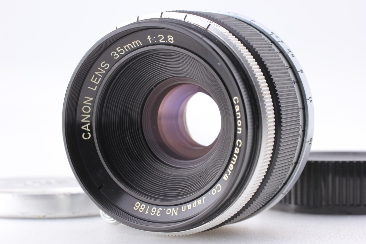 完動品Canon 35mm f/2.8 LTM L39 レンズ TOP MINT] Canon 35mm F/2.8 Wide Angle L39 Lens for Leica L