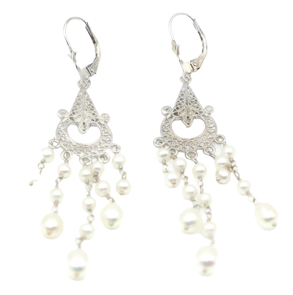 Araña Blanca Pendientes de Moda