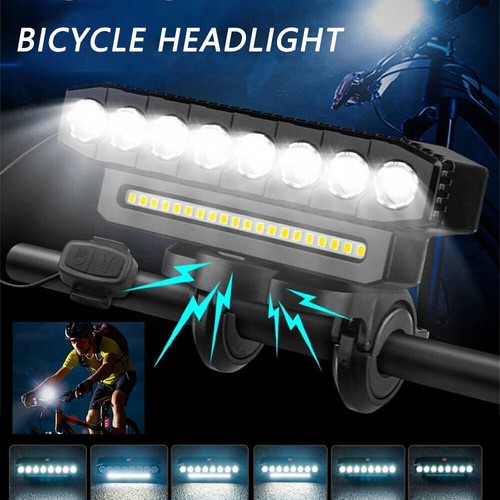 Waterproof Super Bright LED Bike Light USB Rechargeable Bicycle Front Headlight - Picture 3 of 16