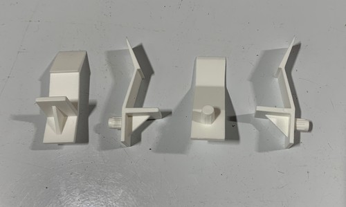 Box of 1000 - Richelieu MP5847N30 Locking Shelf Support Plastic Clip, White - Picture 3 of 3