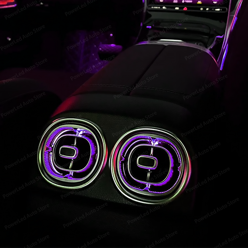64 Colors 2PCS Rear Air Vent Ambient Light For Benz C Class W206 X254 2022-2023 - Picture 9 of 19