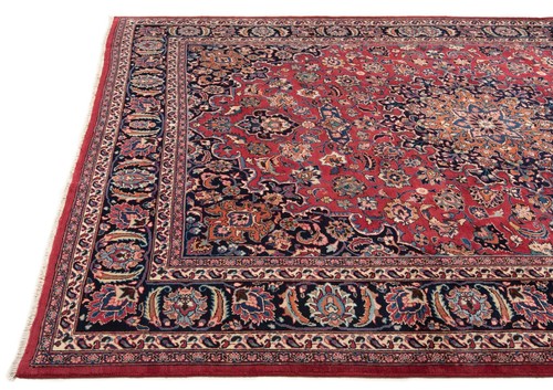 Mashhad Handgeknüpfter Perserteppich 335x244 cm-Fine,Orient,Carpet,Rug,Rot - Picture 6 of 12