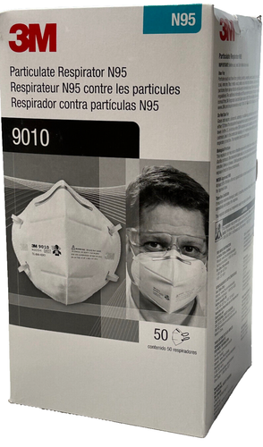3M 9010 Box of 50 Individually Sealed Packs, Brand New MASK N95