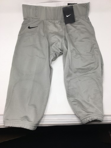 Nike Stock Open Field Solid Grey Gray Football Pants Mens - Picture 2 of 3