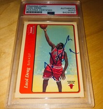 Luol Deng 2004-05 Fleer Tradition #227 PSA Signed Card Auto RARE A