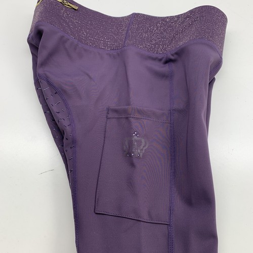 HKM Reitleggings Reitsport Lavender Bay Silikon Vollbesatz Taille 22/24 Flieder - Bild 19 von 23