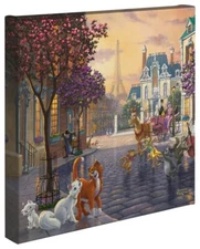 Thomas Kinkade Studios The Aristocats 14 x 14 Canvas Wrap