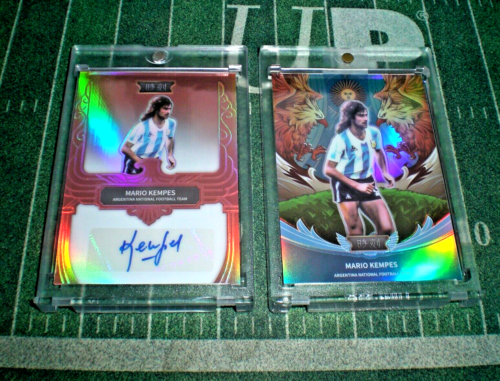 2022 FansMall Argentina Mario Kempes Orange Prizm AUTO /49 +SSP Silver Pampas🔥 - Picture 1 of 4