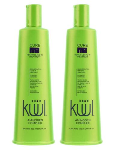 2 BOTTLES- Kuul Cure Me Repair Leave-In damaged & dry hair reconstructor 10.1 oz - Afbeelding 1 van 2