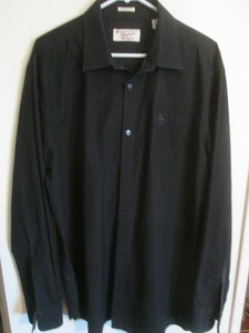 MunsingWear-Penguin-solid-black-casual-dress-shirt-sz-XXL-mens