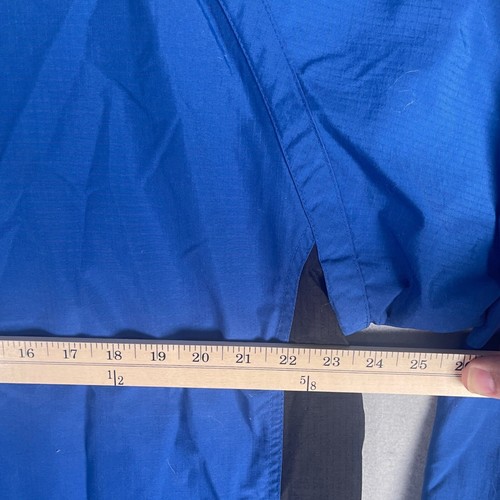 Cabela's Pullover Windbreaker V-Neck Lightweight Jacket Blue Black Large - Picture 6 of 9