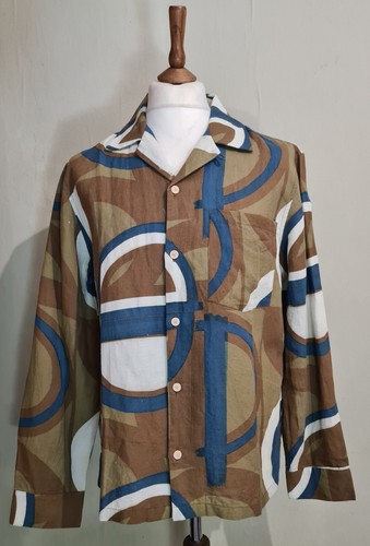 Folk Soft Collar Longsleeve Link Print Shirt Size 3 Medium  - Picture 5 of 11