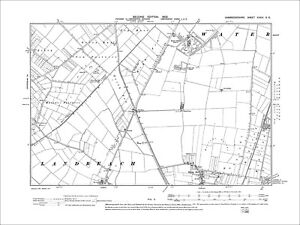 Old Ordnance Survey Maps Cambridge Newmarket Chippenham Waterbeach Area 1905 New