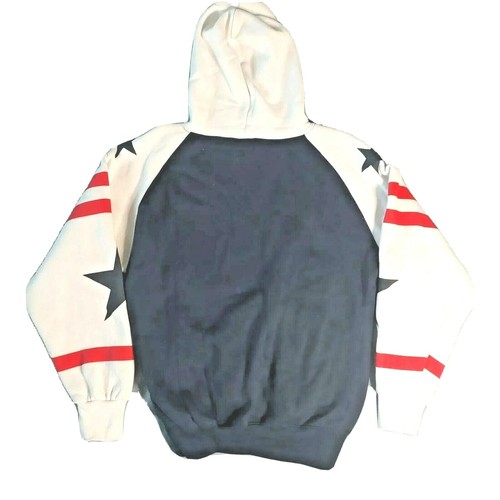 Washington DC USA American Flag Hoodie Spell Out Sweatshirt Embroidered SZ S - Picture 6 of 8