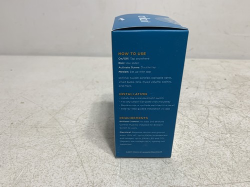 Brilliant BHS120US-WH1 Smart Dimmer Switch White, Alexa Google Assistant & More! - Picture 3 of 7