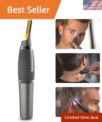 Compact Titanium MAX Trimmer with Built-in Light   Perfect for Travel & Grooming