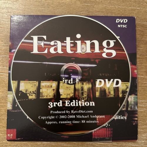 Eating DVD 3rd Edition 88 Minutes Endorsed By Fuhman, Barnard, Robbins, c2005 - Picture 3 of 3