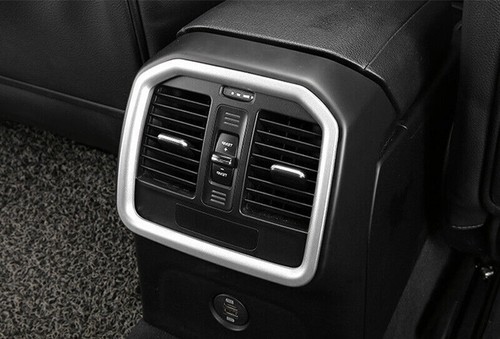 Para Porsche Macan 2015-2021 plata mate salida de aire trasera marco de ventilación decoración 1* - Imagen 8 de 8