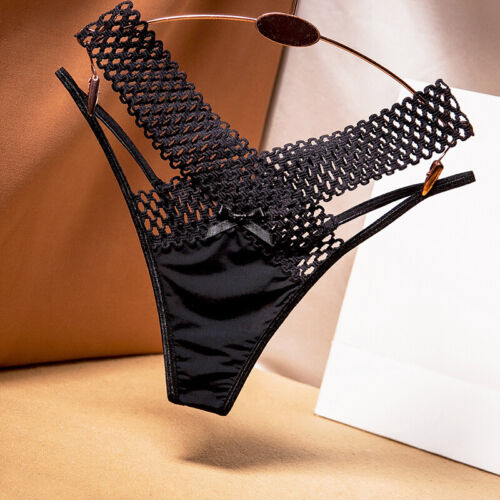 Women Sexy Floral Brief Crotchles G-string Thong Lingerie Underwear Panties │ - Picture 104 of 127