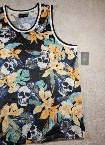 No Boundaries Mesh Skeleton Black Tanktop Shirt Size 2X-Large 50-52 NWT - Picture 4 of 11