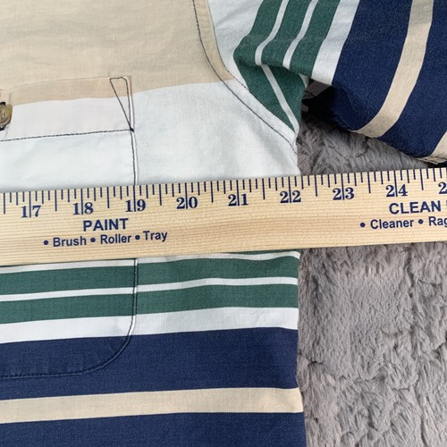 Catalina Mens Shirt M Sailing Nautical Casual Preppy Coastal Blue White Cotton - Picture 10 of 11