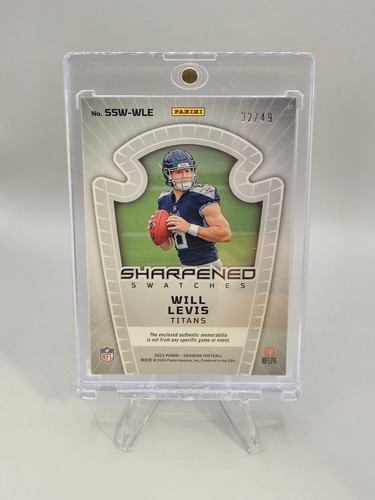 2023 Panini Obsidian Will Levis Rookie Sharpened Etch Orange #SSW-WLE 32/49 💥 - Picture 2 of 2