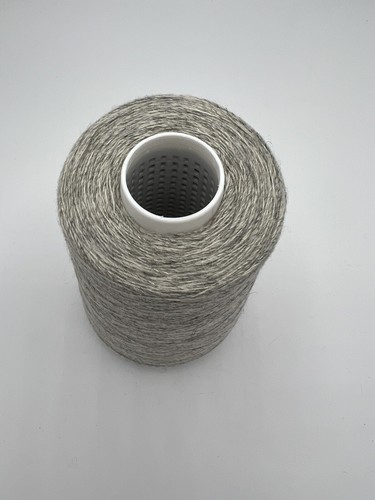 50% Alpaca/50% Lambswool. 250g Cone. Light Grey Melange. 1/9.6nm. 2ply Knit. - Picture 5 of 5