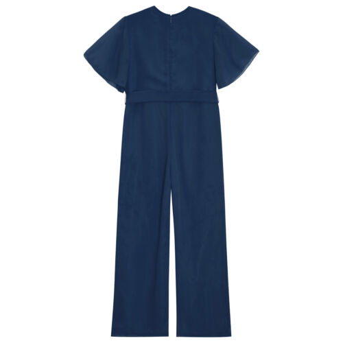 Kids Girls Rompers Pageant Overalls Bowknot Leotard Casual Jumpsuit Fashion - Picture 22 of 71