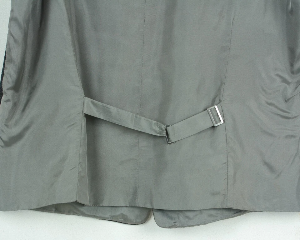 C&A CANDA Wolle UK 42 Herren Weste EU 52 Weste Tank Smart Hochzeit Anzug L Gilet - Bild 4 von 4