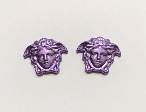 Versace VE 2262 VE 2263 Violeta Repuesto Simple Lateral Icono Logo Genuino - Imagen 6 de 8