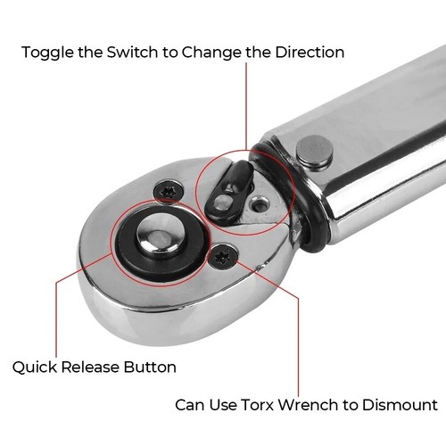 5-25N.m Torque Wrench for Cars Motorbikes and Bicycles - Picture 5 of 9