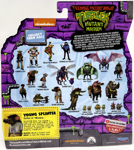 Playmates TMNT Mutant Mayhem Young Splinter - Picture 2 of 2