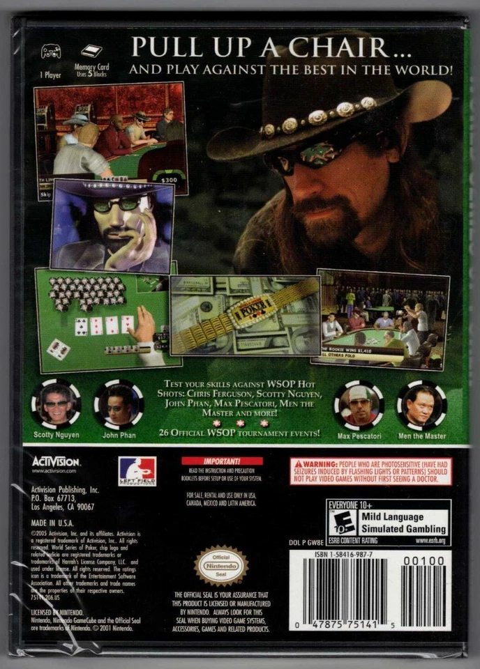 World Series of Poker NGC (Brand New Factory Sealed US Version) GameCube - Image 2 of 2