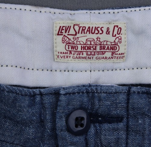 Pantalones chinos Levi's Strauss 2018 mezcla lino azul talla 46 para hombre - Imagen 3 de 9