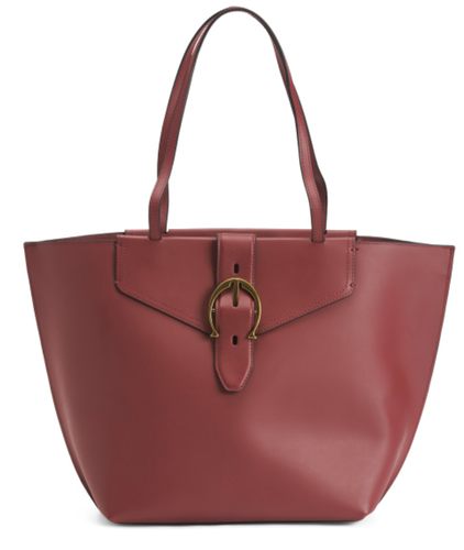 $298 NUEVO CON ETIQUETAS BOLSO DE HOMBRO ETIENNE AIGNER MIA HEBILLA DE CUERO CORDOBÉS - Imagen 2 de 12