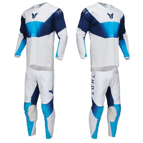 Thor 2025 Youth LAUNCHMODE Storm Motocross Offroad Jersey Pant Combo White - Bild 1 von 10