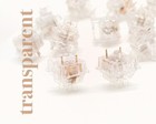 Lubed Transparent 45g Linear Outemu Switches for Custom Keyboard Building