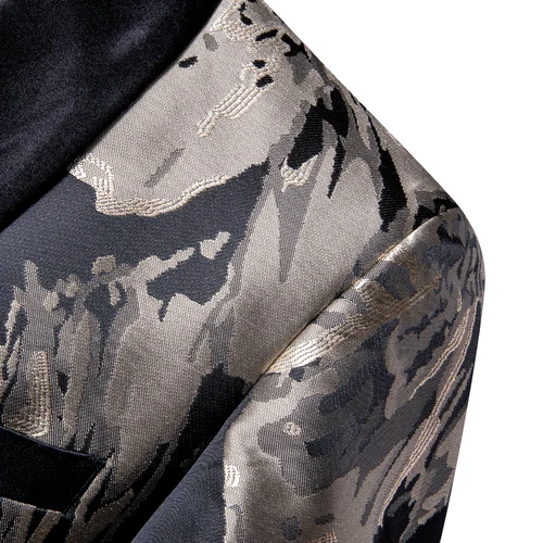 Para Hombres Floral Esmoquin Cena Chaqueta Calce Regular Chal Solapa Paisley Baile de graduación Fiesta Traje - Imagen 32 de 236