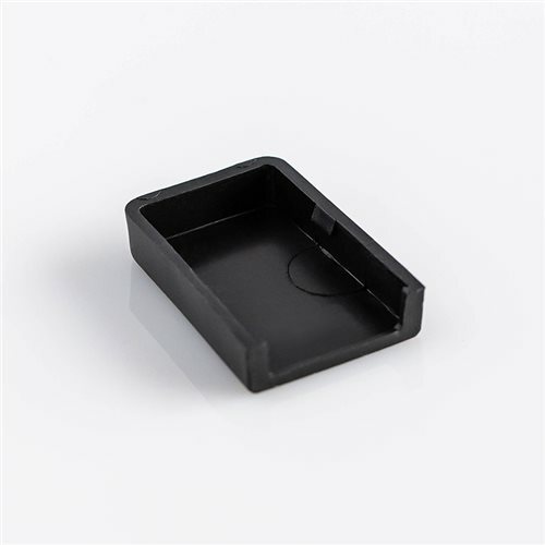 Black Strap Handle Kit including Fixings Metal End Caps and Black Plastic Cover - Picture 6 of 8