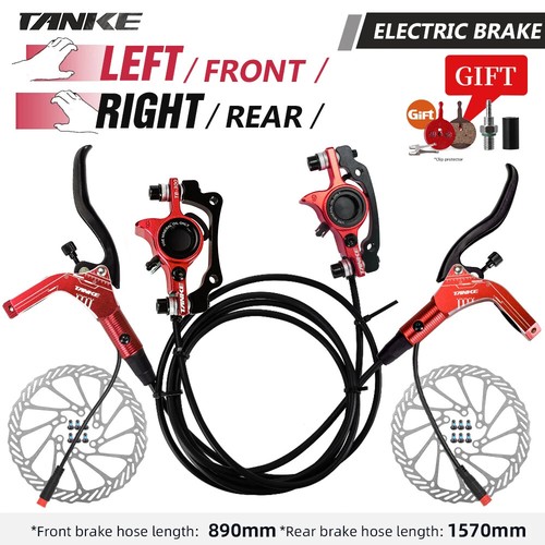 E-Bike Mountain Bike Hydraulic Disc Brake Set Electric Scooter Brake 160mm Rotor - Picture 3 of 46